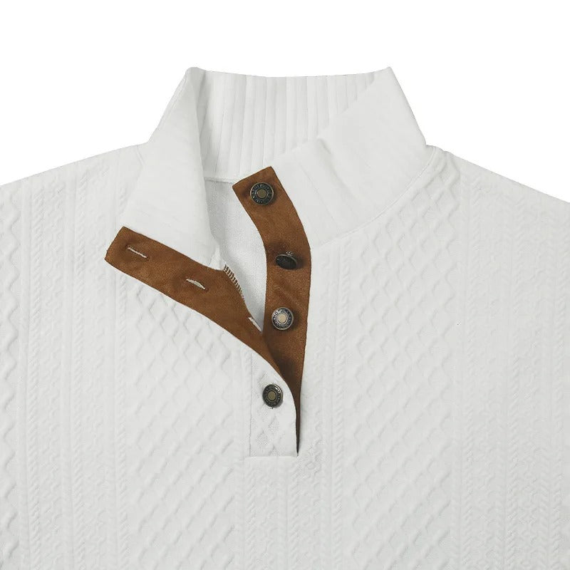 DUSTIN - Felpa da uomo in maglia a trecce