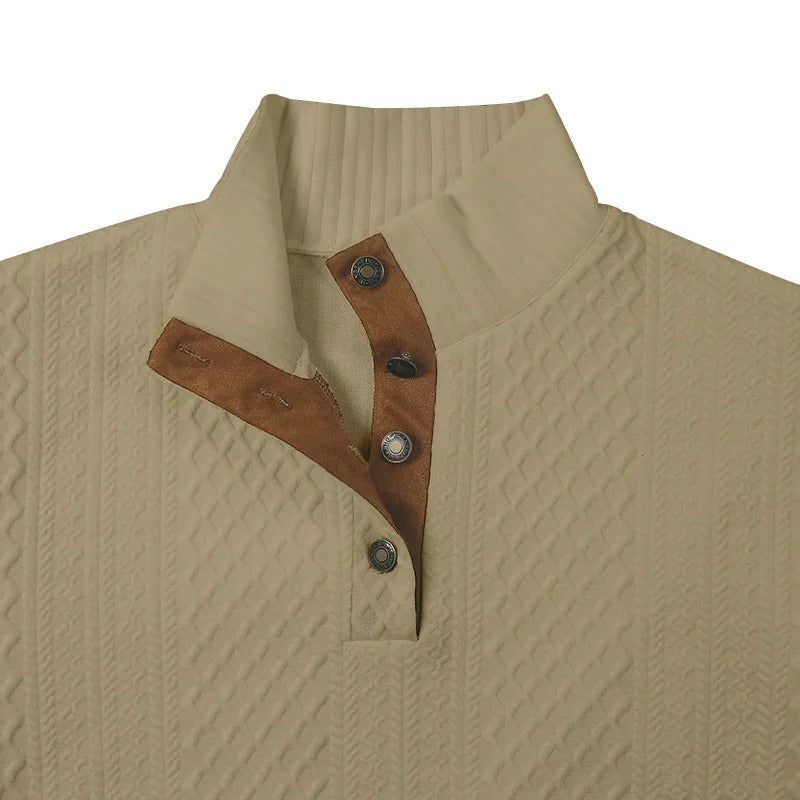 DUSTIN - Felpa da uomo in maglia a trecce